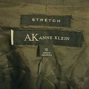 Anne Klein Size 12 Gray Blazer